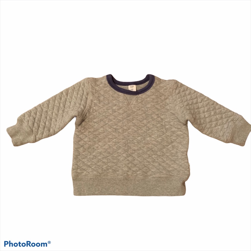 Baby GAP 2T Quilted Crew Neck Sweatshirt